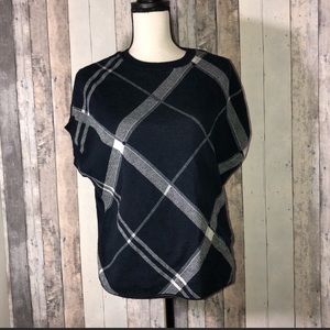 Barbour Navy Summer Tartan Sleeveless Sweater, Sz. 10